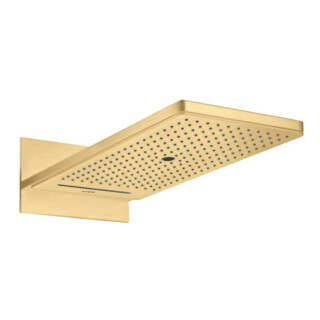 hansgrohe Douche de tête Axor Wa encastrée, 250x580 mm, 3 jets, or brillant