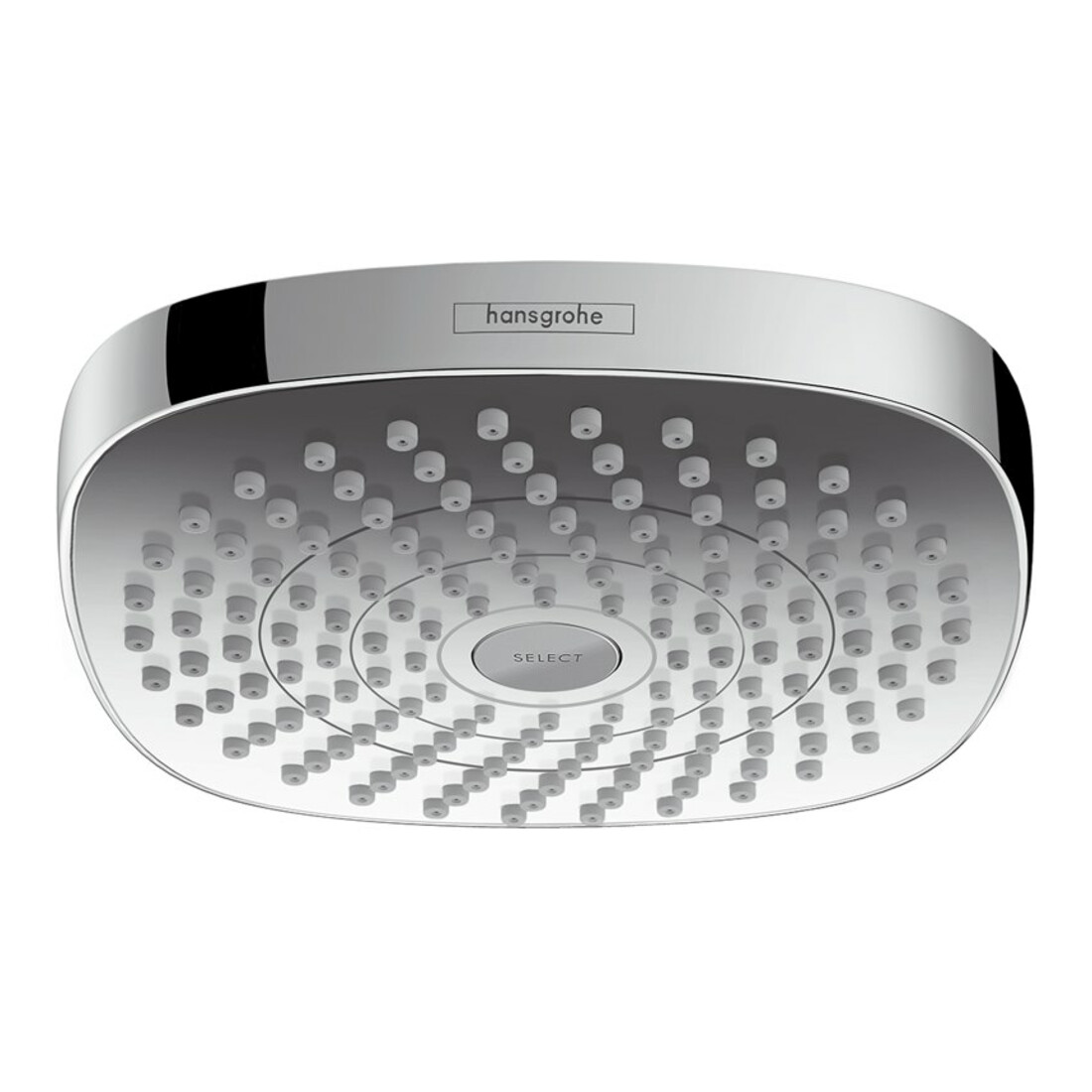 hansgrohe Douche de tête Croma Select E 187x187 mm, 2 jets, blanc/chrome
