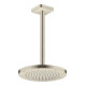 hansgrohe Douche de tête EcoSmart plus Axor encastrée, 245 mm, 1 an, nickel brossé-2