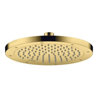 hansgrohe Douche de tête EcoSmart plus Axor encastrée, 245 mm, 1 an, or poli opt