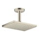 hansgrohe Douche de tête EcoSmart plus Axor encastrée, 245x185mm, 1 an, inox brossé-4