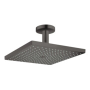 hansgrohe Douche de tête Raindance E 300 mm, raccord plafond, 1 jet, chrome noir brossé