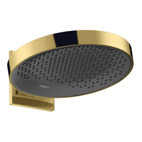 hansgrohe Douche de tête Rainfinity 360 A 381 mm, 1 jet, avec raccord mural, or poli optique