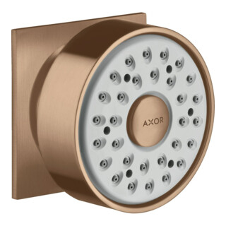 hansgrohe Douche latérale Axor d'angle, pivotante, 1 jet, or rouge brossé