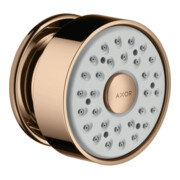 hansgrohe Douche latérale Axor rd Ros., pivotante, 1 jet, or rouge poli