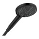 hansgrohe Douchette Axor avec alimentation d'eau interne, 120 mm, 3 jets, noir mat-1
