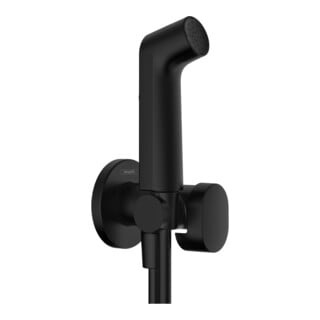 hansgrohe Douchette Bidette 1 jet, ronde, noir mat