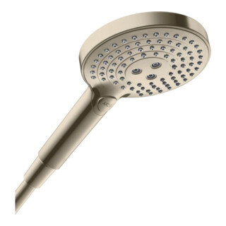 hansgrohe Douchette EcoSmart Axor int. WF, 120 mm, 3 jets, brossé ni.