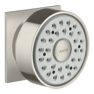hansgrohe Douchette latérale Axor angle, pivotante, 1 jet, aspect acier inoxydable