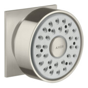 hansgrohe Douchette latérale Axor angle, pivotante, 1 jet, aspect acier inoxydable