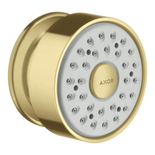 hansgrohe Douchette latérale Axor rd Ros., pivotante, 1 jet, optique or brossé