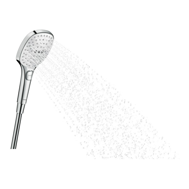 hansgrohe Douchette Raindance Select E 120 Tête de douche 120 mm, 3 jets, blanc chrome
