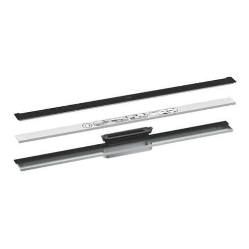 hansgrohe Drain de douche 900 mm, set FM, pour montage mural, noir mat