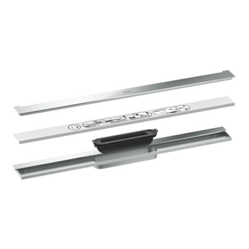 hansgrohe Drain de douche Drain 700 mm, kit complet, pour montage mural, chrome