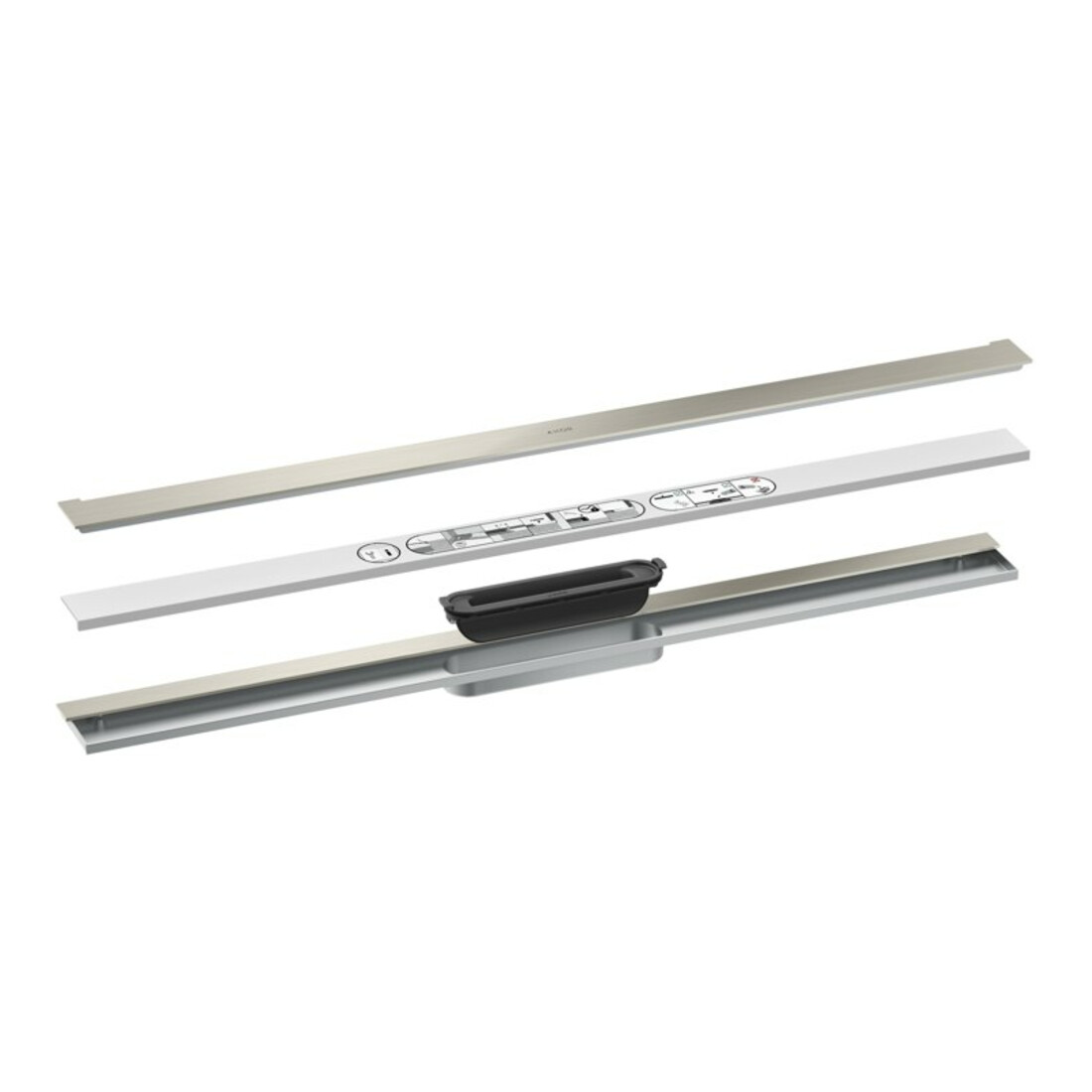 hansgrohe Drain de douche Drain 900 mm, set FM, pour montage mural, ES optic