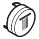 hansgrohe Druckknopf f UP-THM, Ta. Schwallstrahl, Mattschwarz-1