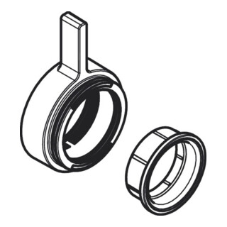 hansgrohe DuoTurn Ab-/Umstellergriff+Gleitring MW