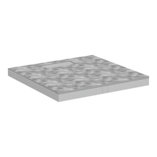 hansgrohe Duschelement RainDrain Board 1000x1000mm, befl, m Install-Set, chr