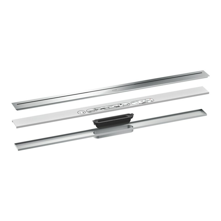 hansgrohe Duschrinne Drain 1000mm, Fertigset, frei im Raum, chrom