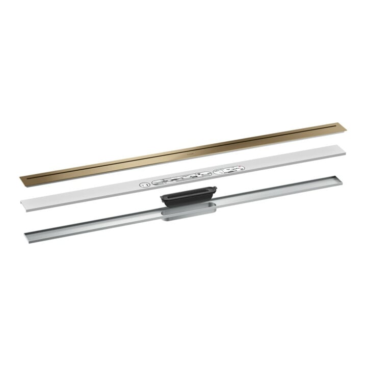 hansgrohe Duschrinne Drain 1200mm, FM-Set, frei im Raum, b bron