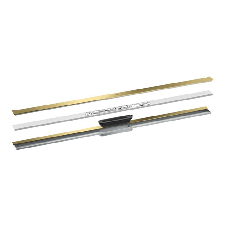 hansgrohe Duschrinne Drain 1200mm, FM-Set, z Wd., pol. gol opt