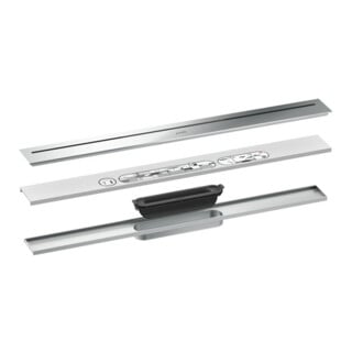 hansgrohe Duschrinne Drain 700mm, Fertigset, frei im Raum, chrom