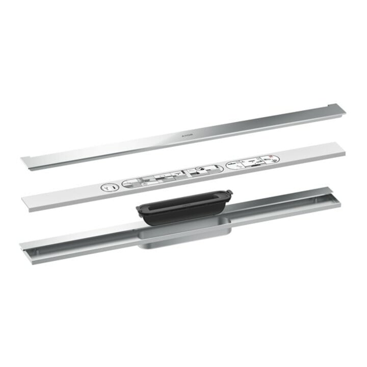 hansgrohe Duschrinne Drain 700mm, Fertigset, zur Wandmontage, chrom