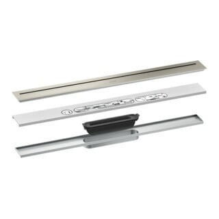 hansgrohe Duschrinne Drain 700mm, FM-Set, frei im Raum, ES optic