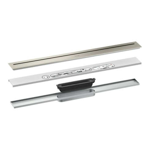 hansgrohe Duschrinne Drain 700mm, FM-Set, frei im Raum, ES optic