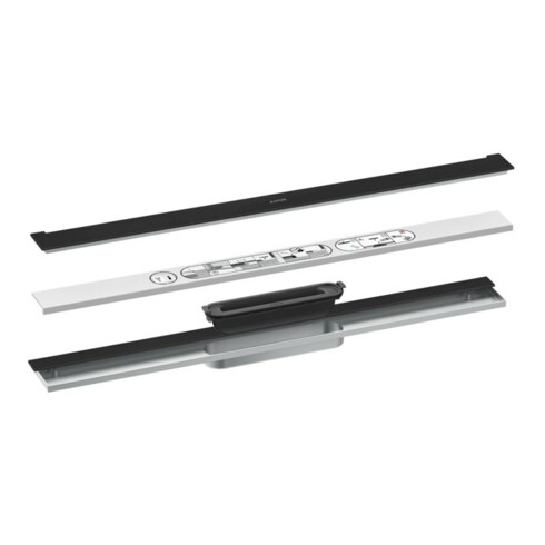 hansgrohe Duschrinne Drain 700mm, FM-Set, z. Wandmont., mattschwarz