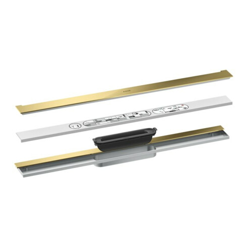hansgrohe Duschrinne Drain 700mm, FM-Set, z Wandmont., pol. gol opt