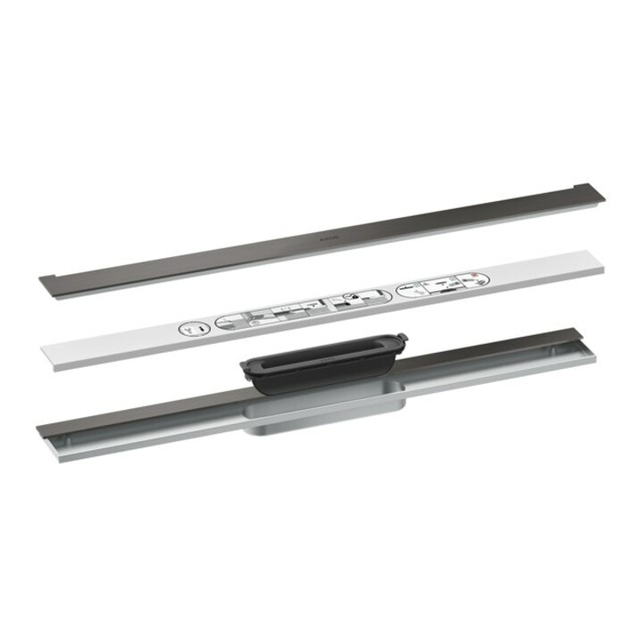 hansgrohe Duschrinne Drain 700mm, FM-Set, z Wd., brush. bla vc