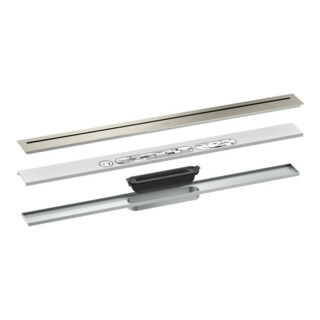 hansgrohe Duschrinne Drain 800mm, FM-Set, frei im Raum, ES optic