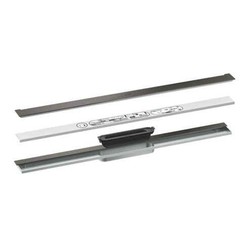 hansgrohe Duschrinne Drain 800mm, FM-Set, z Wd., brush. bla vc