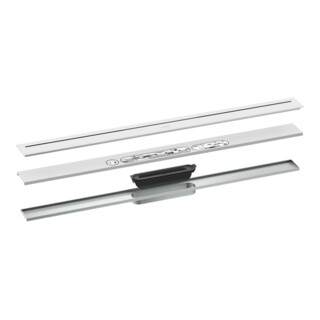 hansgrohe Duschrinne Drain 900mm, Fertigset, frei im Raum, mattweiß