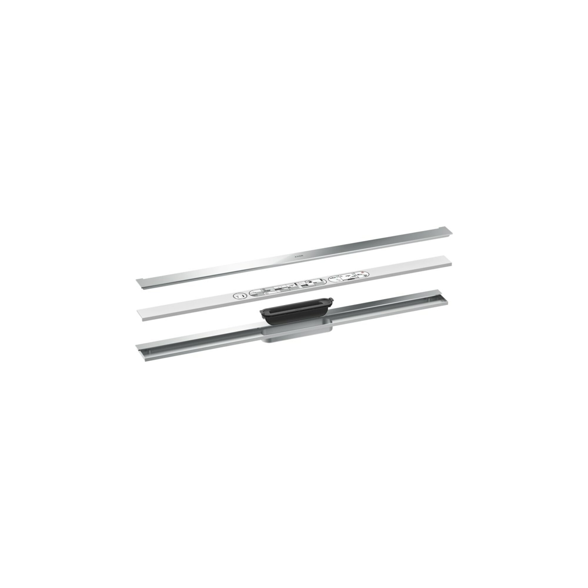 hansgrohe Duschrinne Drain 900mm, Fertigset, zur Wandmontage, chrom