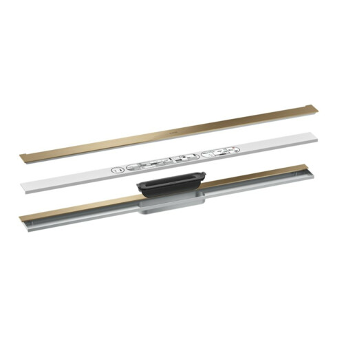 hansgrohe Duschrinne Drain 900mm, FM-Set, z. Wandmont., brush. bron