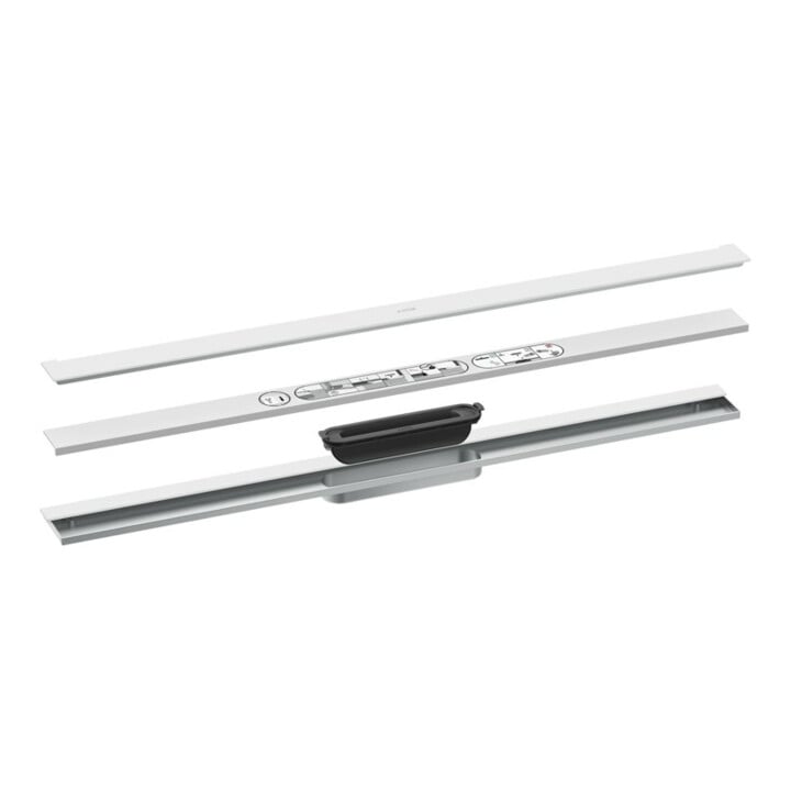 hansgrohe Duschrinne Drain 900mm, FM-Set, zur Wandmontage, mattweiß