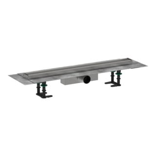 hansgrohe Duschrinne RainDrain Compact 700mm, Set, befl, f Standardinst., chr