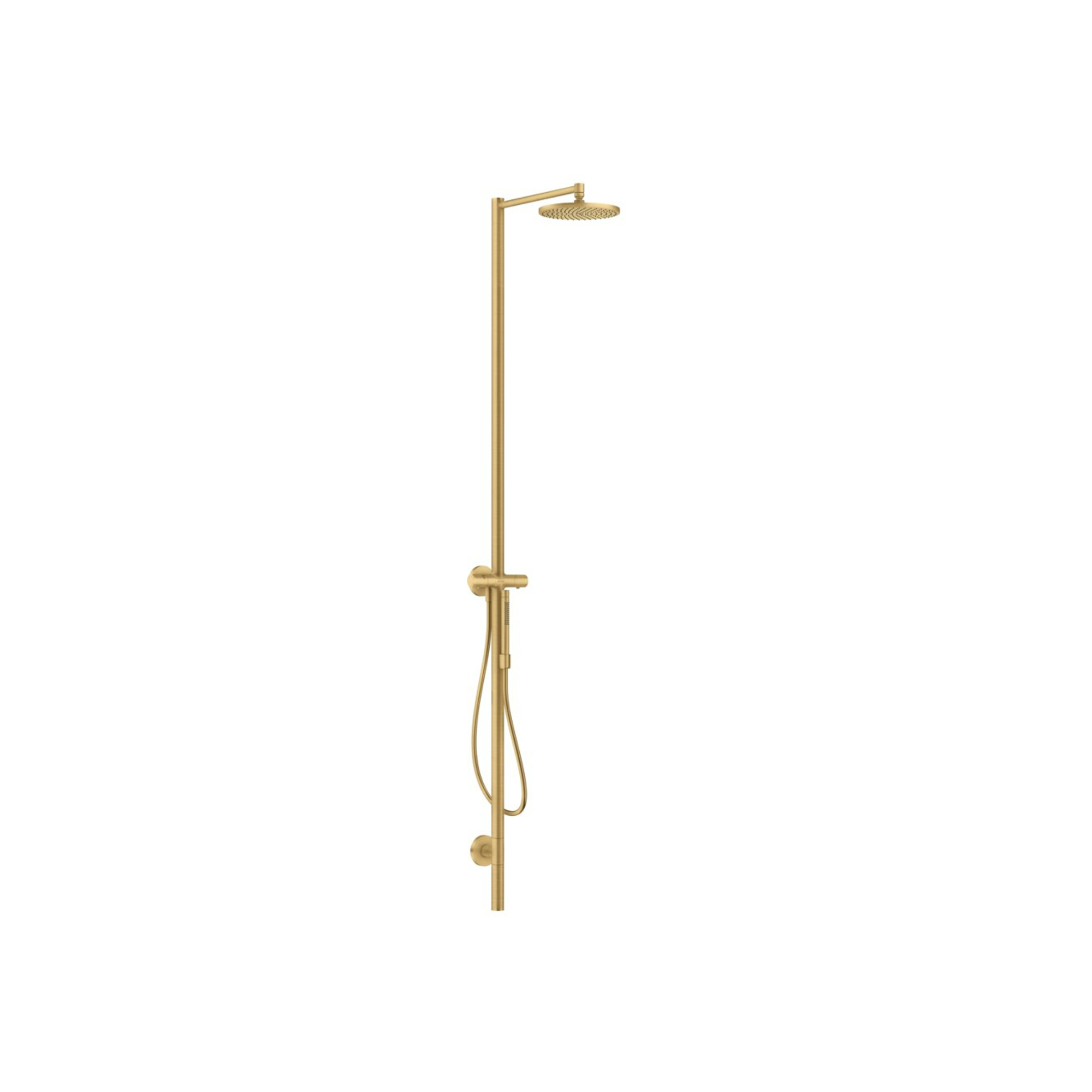 hansgrohe Duschsäule Axor Starck m TH, Kopfbrause 240mm, 1j, brush. gol opt
