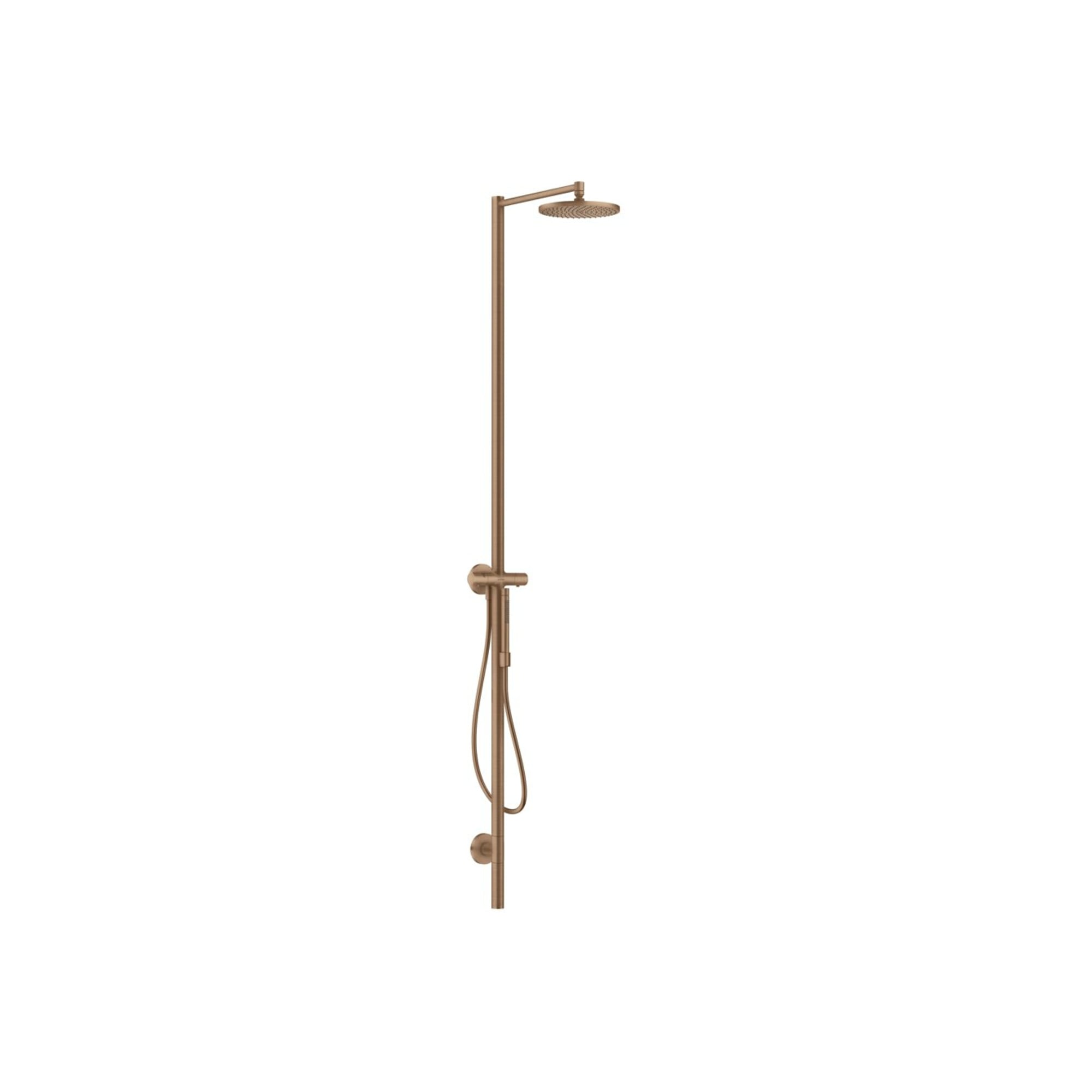 hansgrohe Duschsäule Axor Starck m TH, Kopfbrause 240mm, 1j, brush. r gol