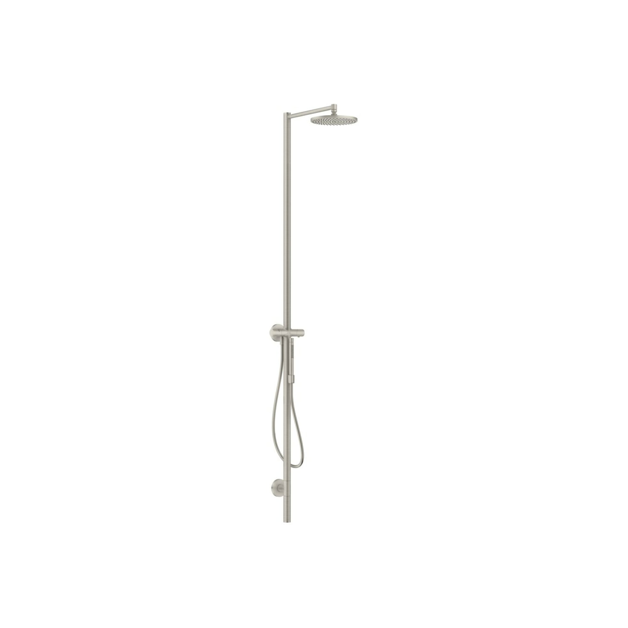 hansgrohe Duschsäule Axor Starck m TH, Kopfbrause 240mm, 1j, Edelstahl-Optik