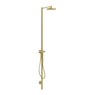 hansgrohe Duschsäule Axor Starck m Thermostat, Kopfbrause 240mm, 1j, brush. br