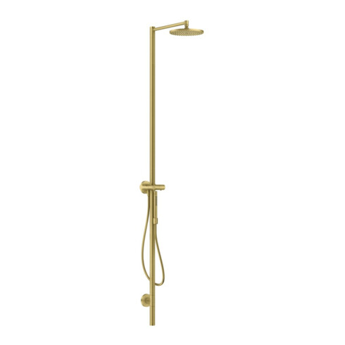 hansgrohe Duschsäule Axor Starck m Thermostat, Kopfbrause 240mm, 1j, brush. br