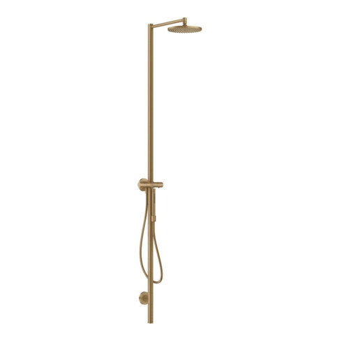 hansgrohe Duschsäule Axor Starck m Thermostat, Kopfbrause 240mm, 1j, brush. bron
