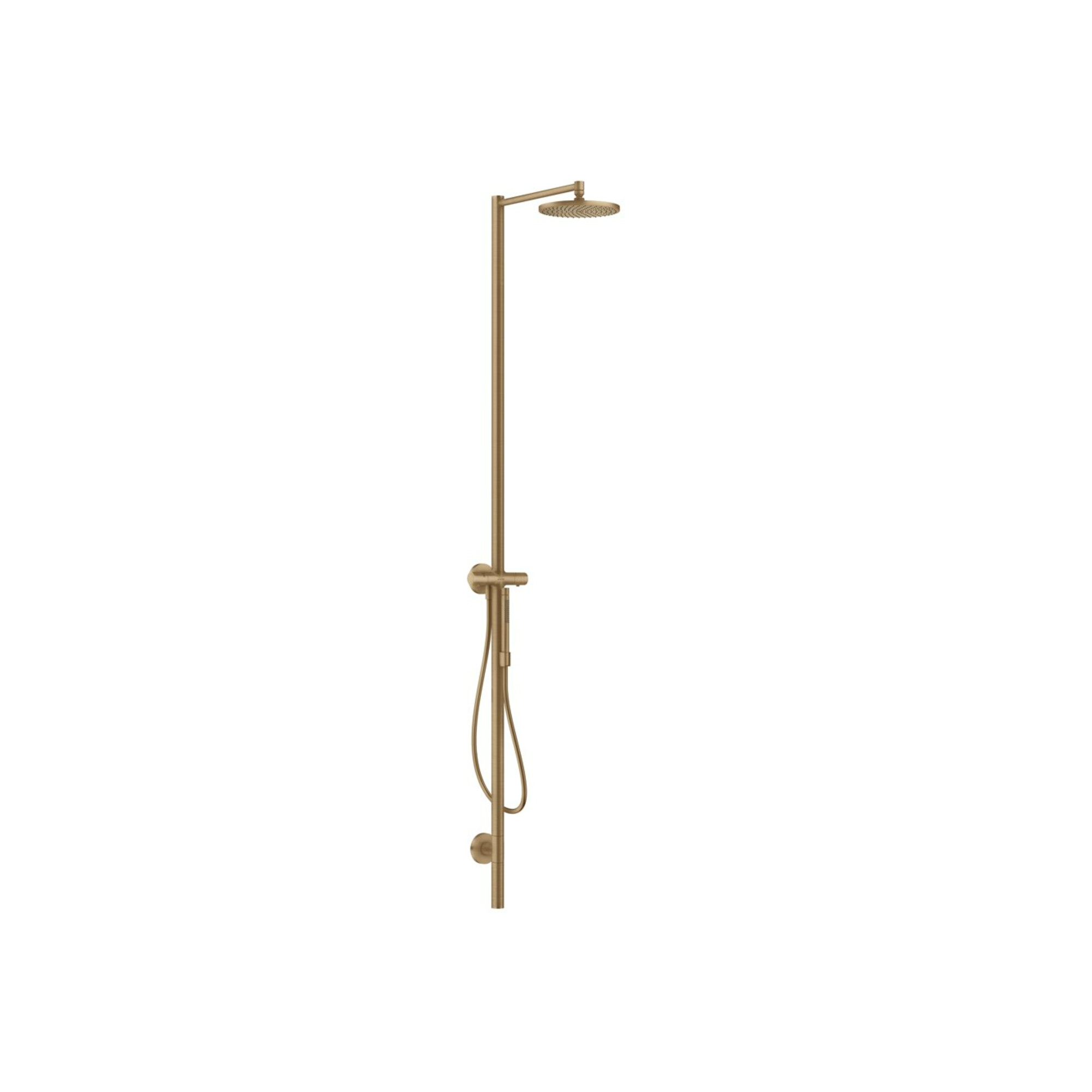 hansgrohe Duschsäule Axor Starck m Thermostat, Kopfbrause 240mm, 1j, brush. bron