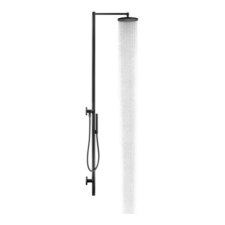 hansgrohe Duschsäule Axor Starck m Thermostat, Kopfbrause 240mm, 1j, mattschwarz