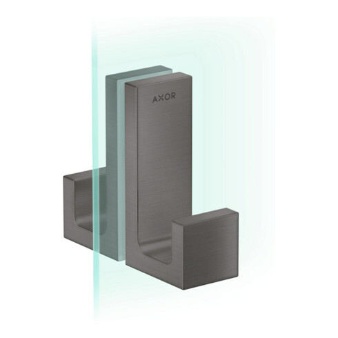 hansgrohe Duschtürg Axor Uni Rectangular brushed black chrome