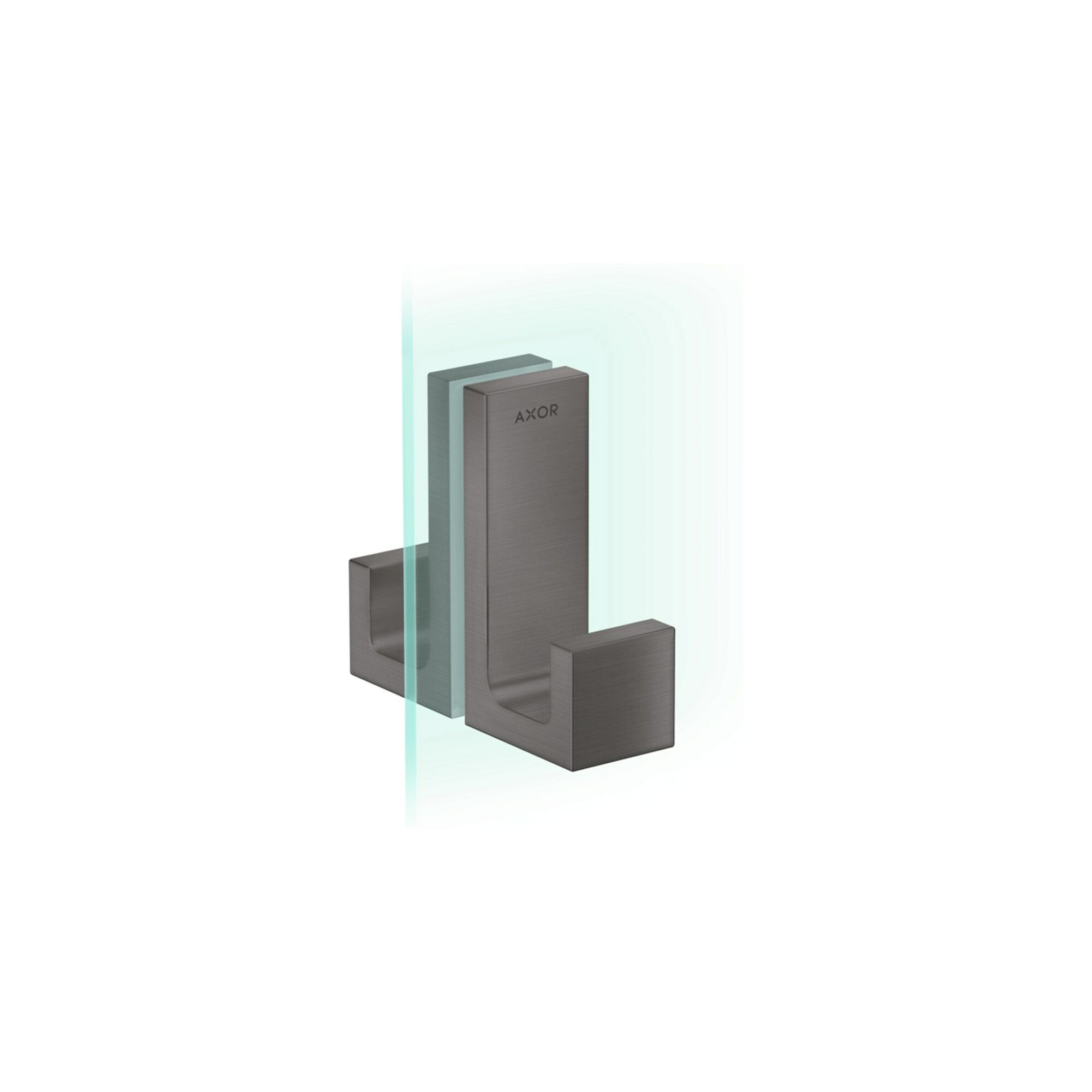 hansgrohe Duschtürg Axor Uni Rectangular brushed black chrome