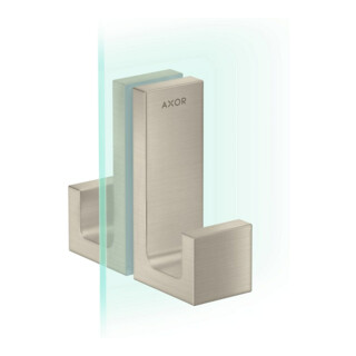 hansgrohe Duschtürg Axor Uni Rectangular brushed nickel